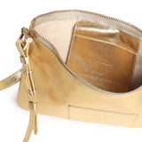 Borsa a tracolla in pelle con logo 73BP9VT03 LOLLI POPPOP GOLD V° 73 