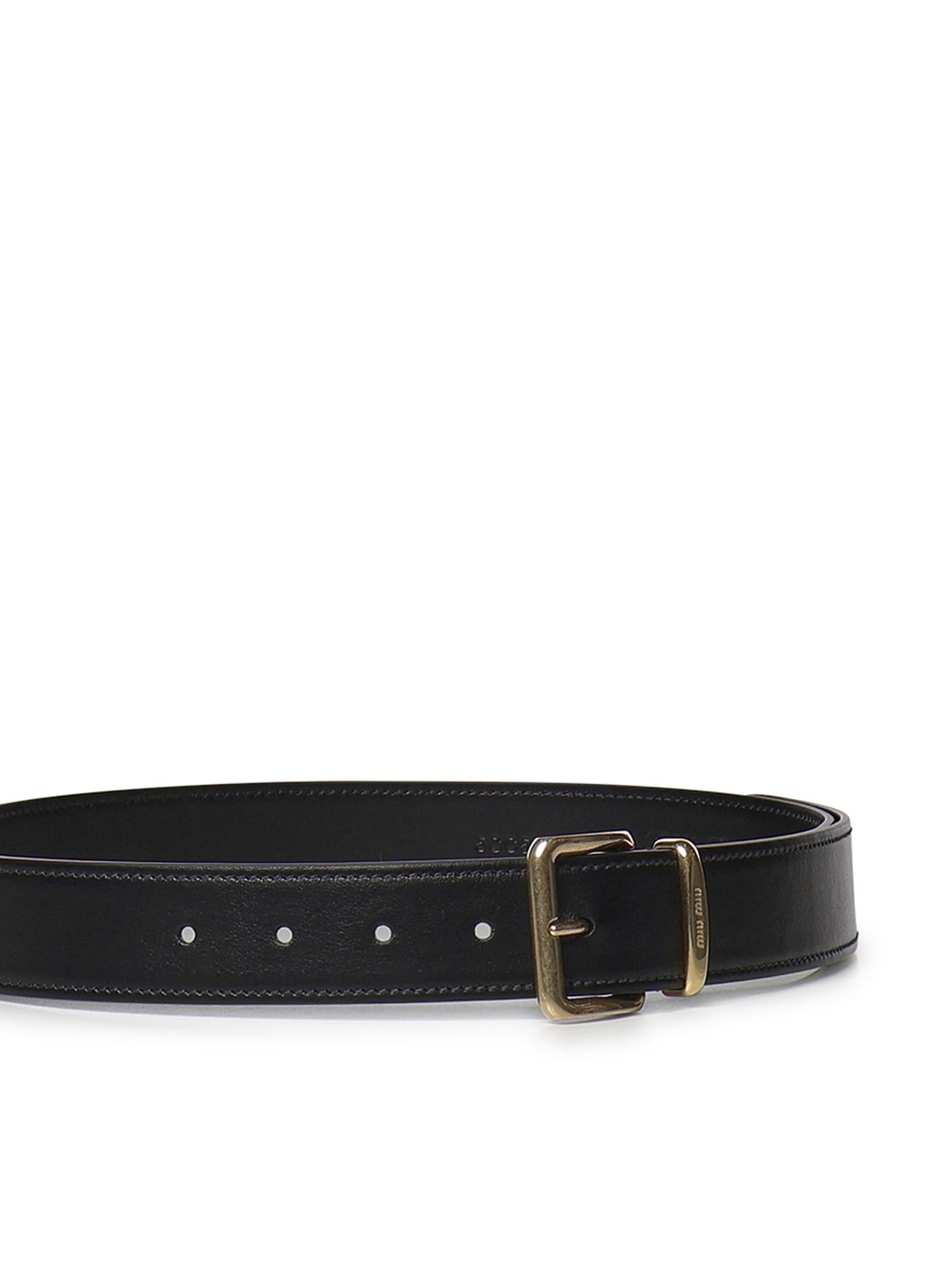Cintura in pelle 5CC536 2AIXF0002 MIU MIU 