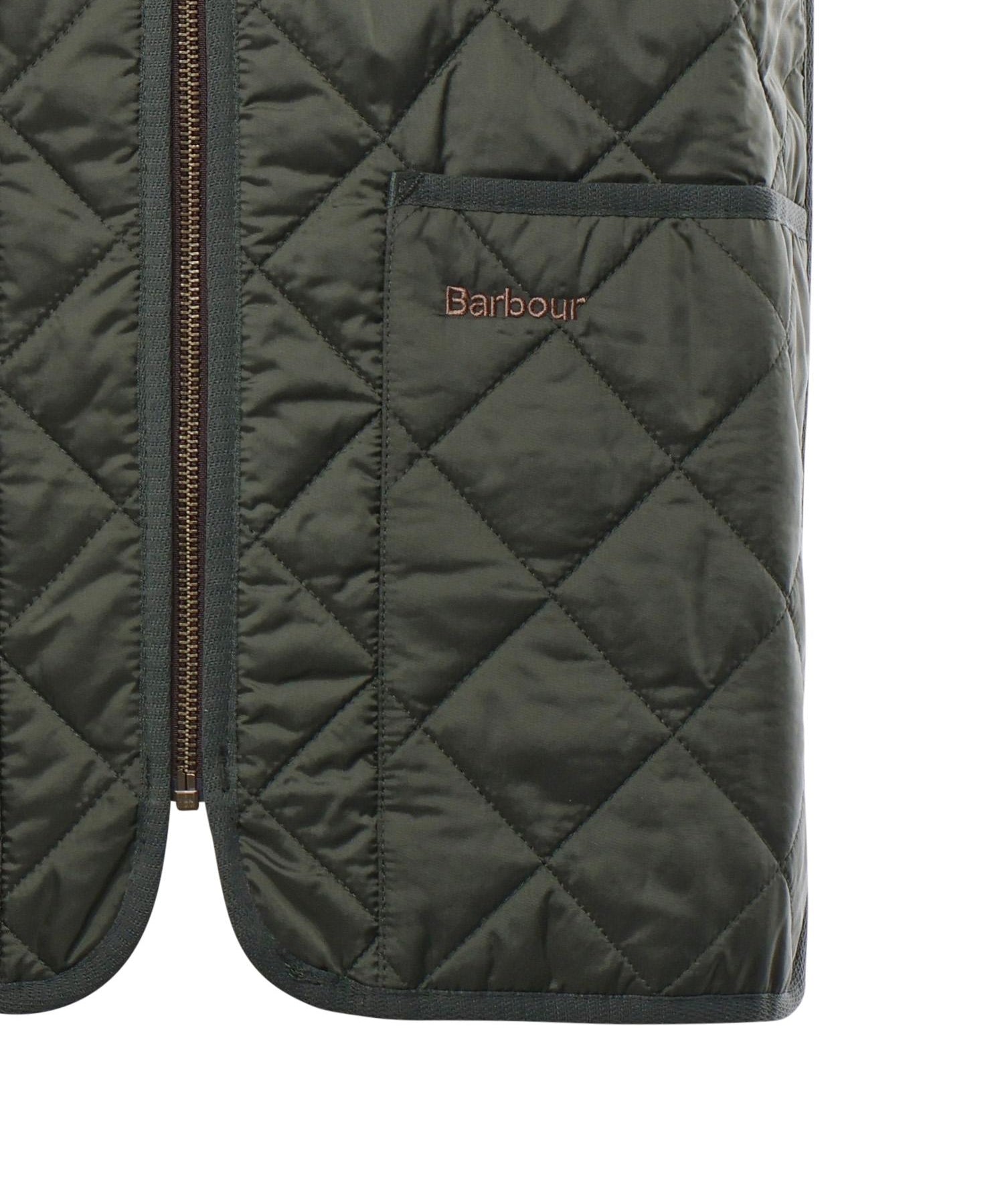 Gilet trapuntato con logo MLI0001 GN92 BARBOUR 