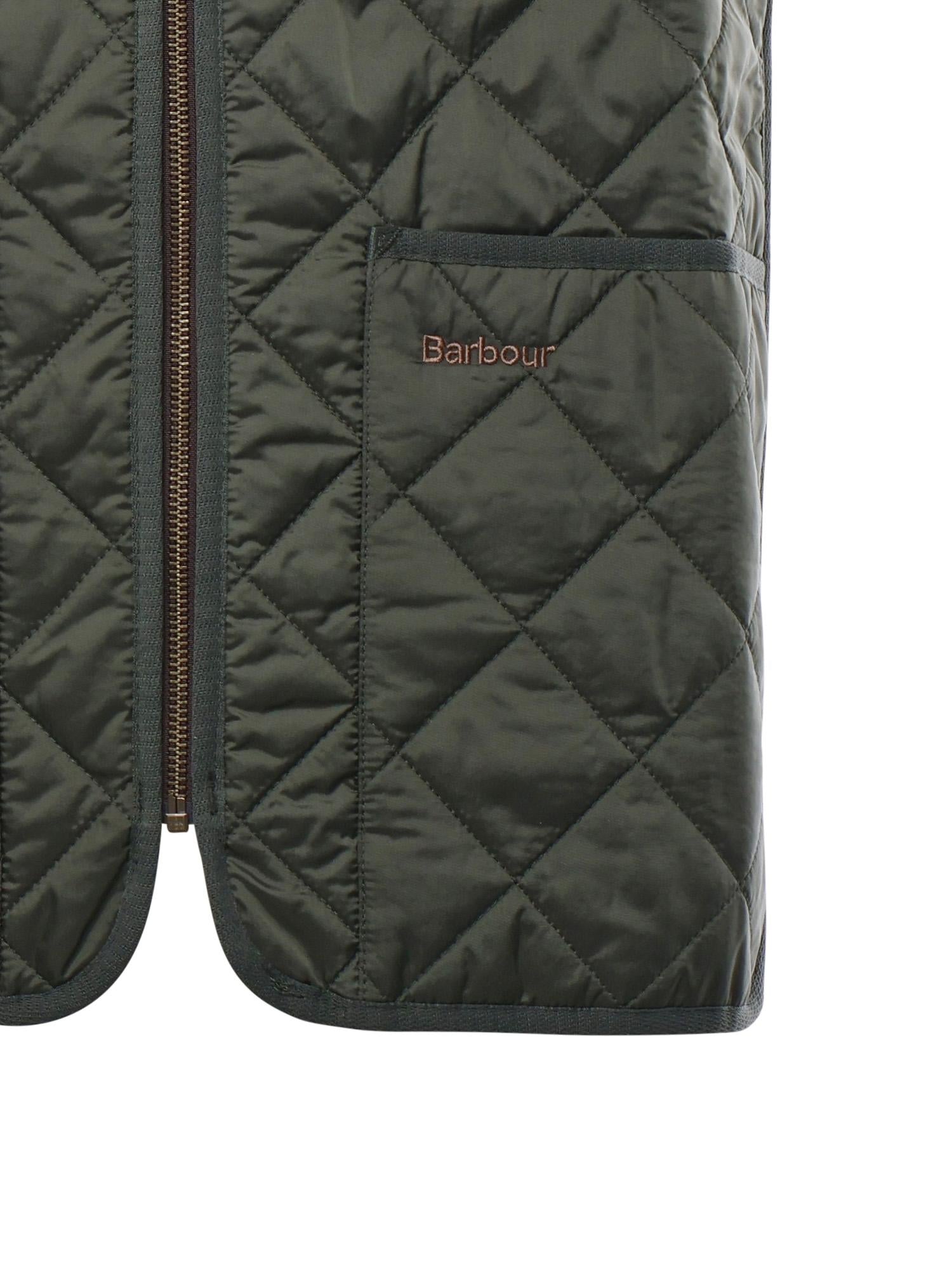 Gilet trapuntato con logo MLI0001 GN92 BARBOUR 
