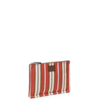 Pochette piatta a righe signature media 7N0159 AUGXF1SCQ FENDI 