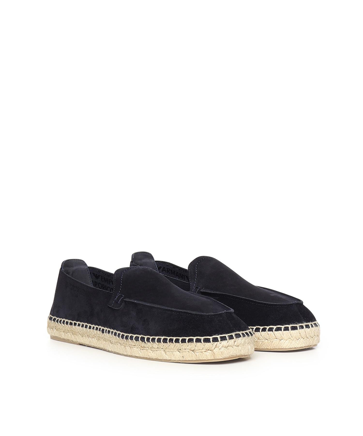 Espadrillas in pelle scamosciata velour EM005854 AF23967UB117 EMPORIO ARMANI 