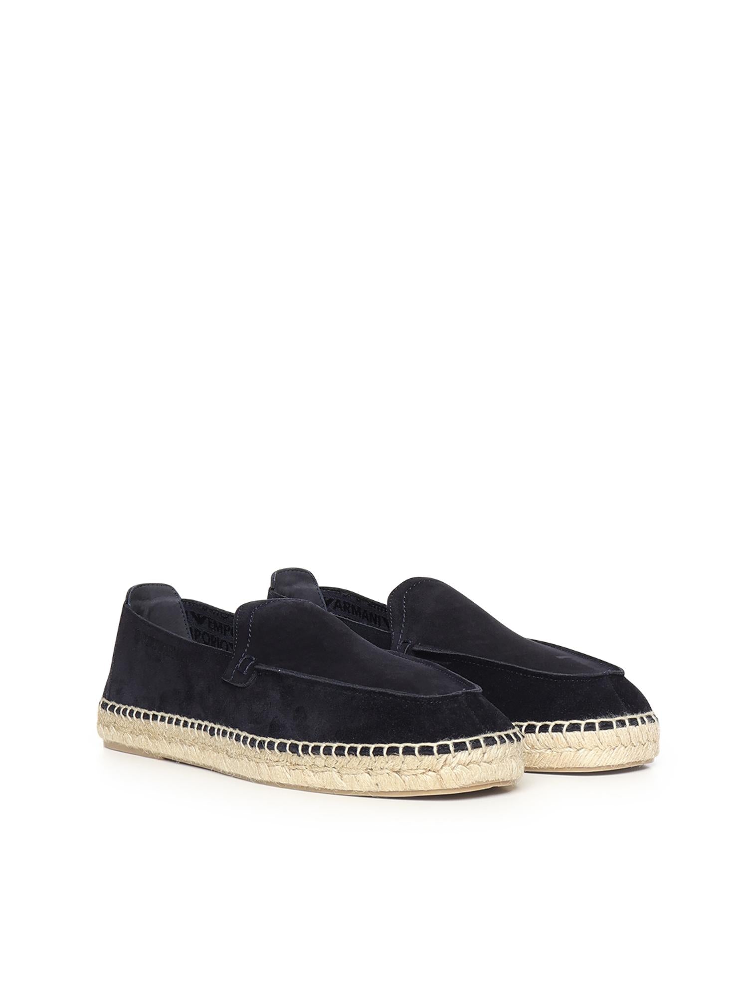 Espadrillas in pelle scamosciata velour EM005854 AF23967UB117 EMPORIO ARMANI 