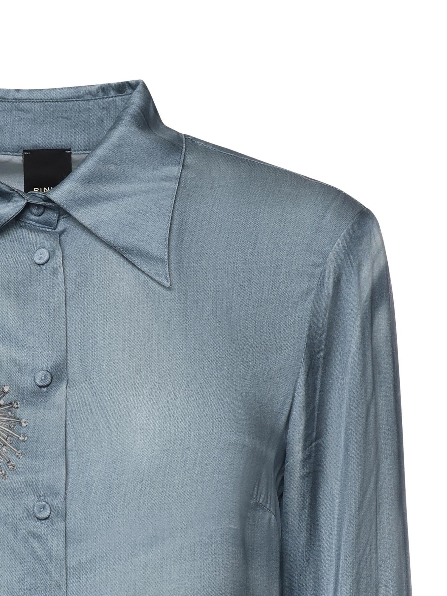 Camicia fluida con stampa gioiello 106211 A37NF15 PINKO 