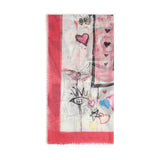 Foulard con stampa 106657 A38JNZ4 PINKO 