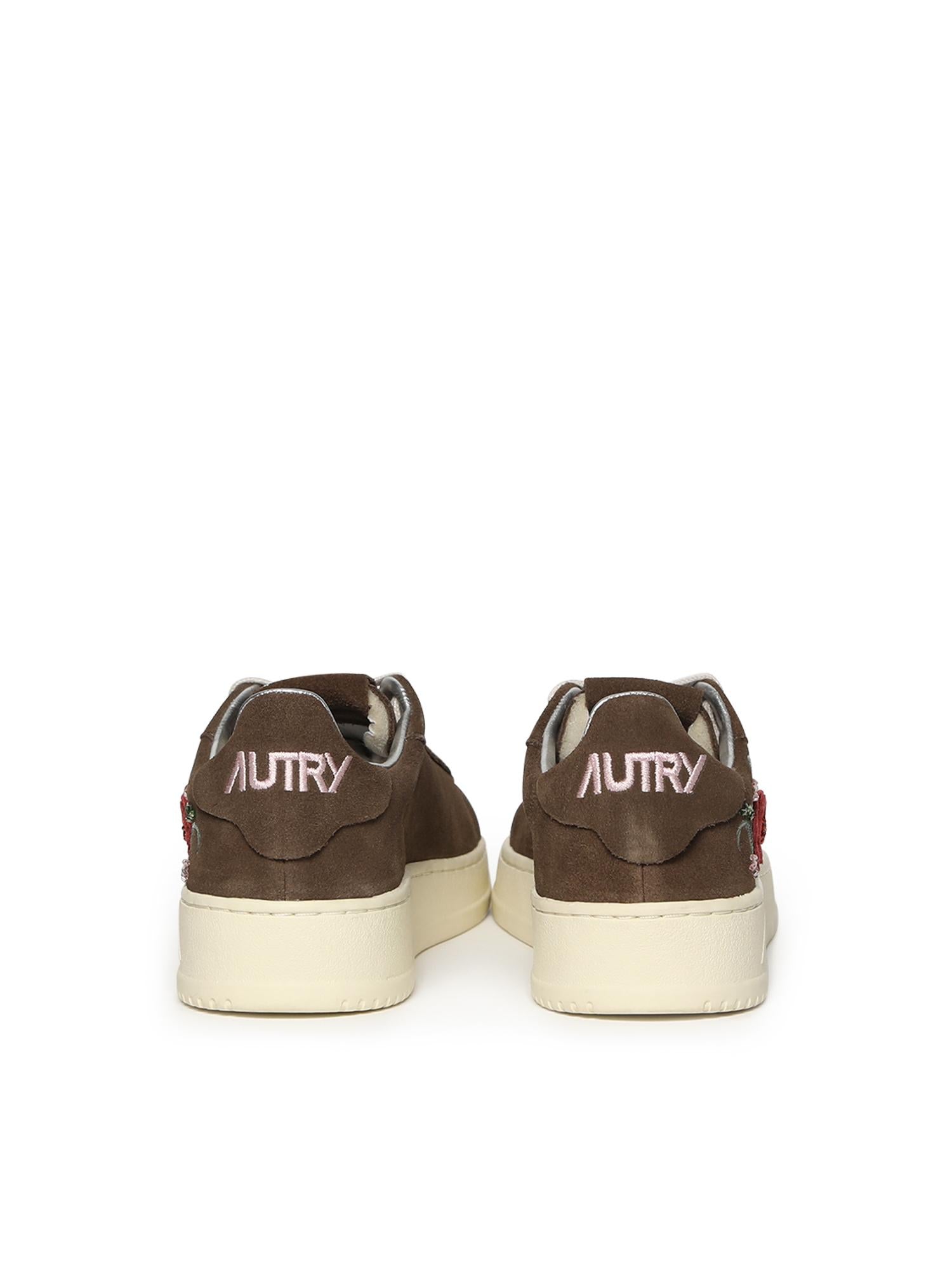 Sneakers Dallas low 'Floral' in suede ADLW EY03 AUTRY