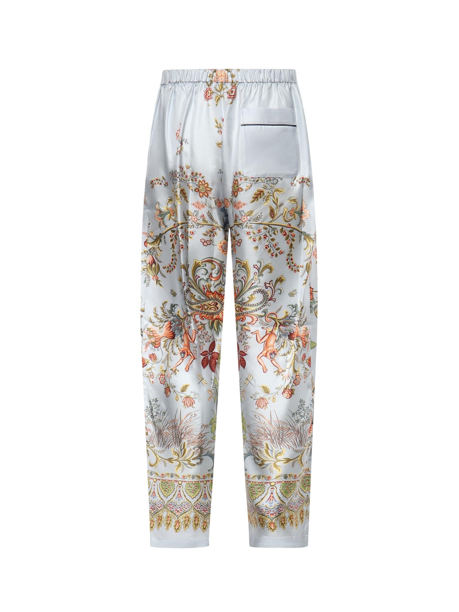 Pantaloni in seta con stampa MREA0006 99SP1M6X0880 ETRO 