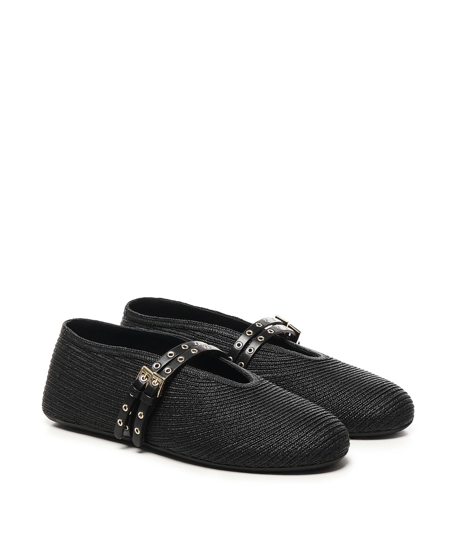 Ballerine Flat in paglia AA3A058TK036 999 ALAIA 