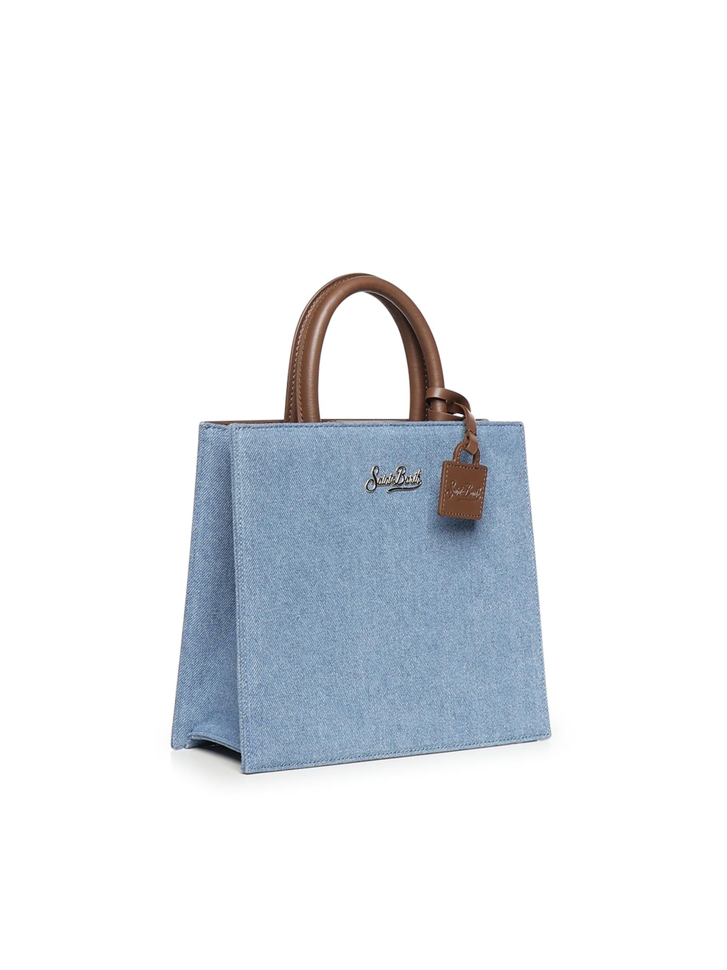 Borsa Shop Midi in denim e pelle SHBM0001 00009L MC2 SAINT BARTH 