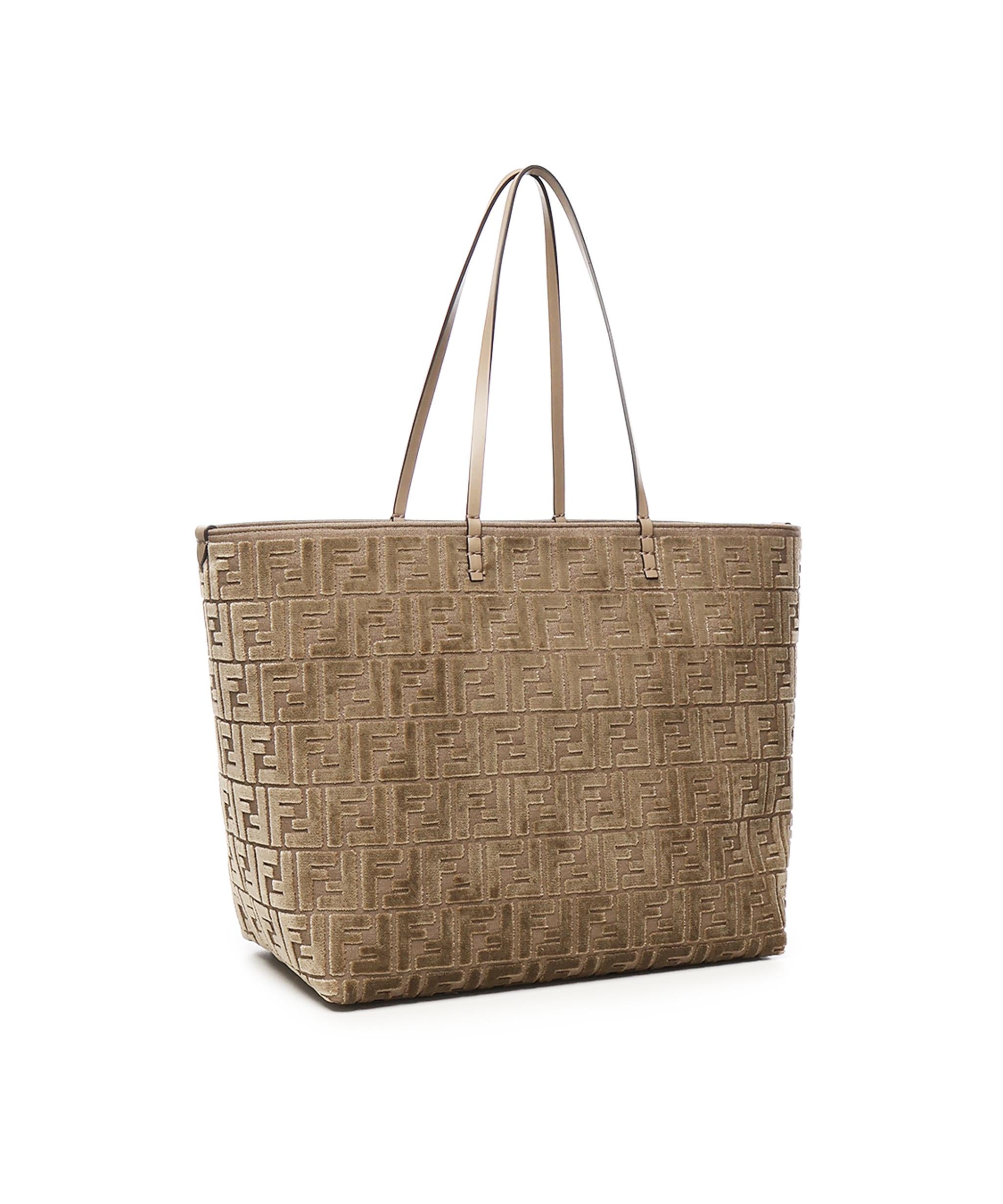 Tote bag velluto FF jacquard 8BH425 AT14F1QDO FENDI 