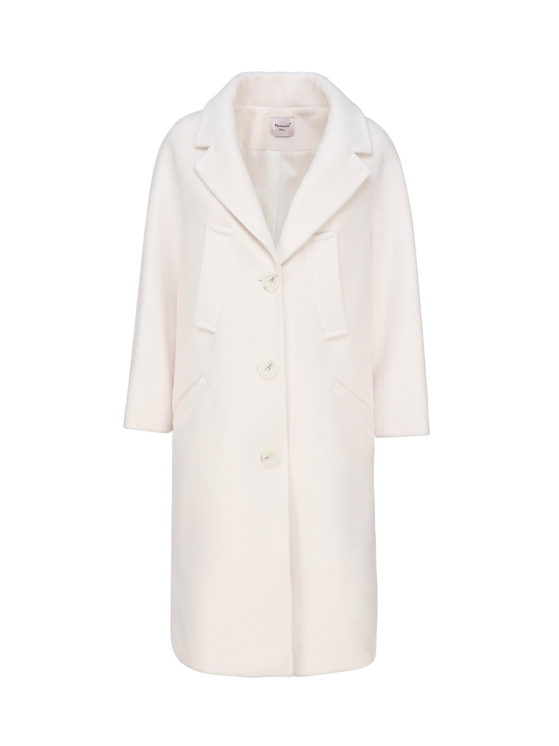 Cappotto monopetto in lana MDFW23830 -PANNA MARIUCCIA Milano 