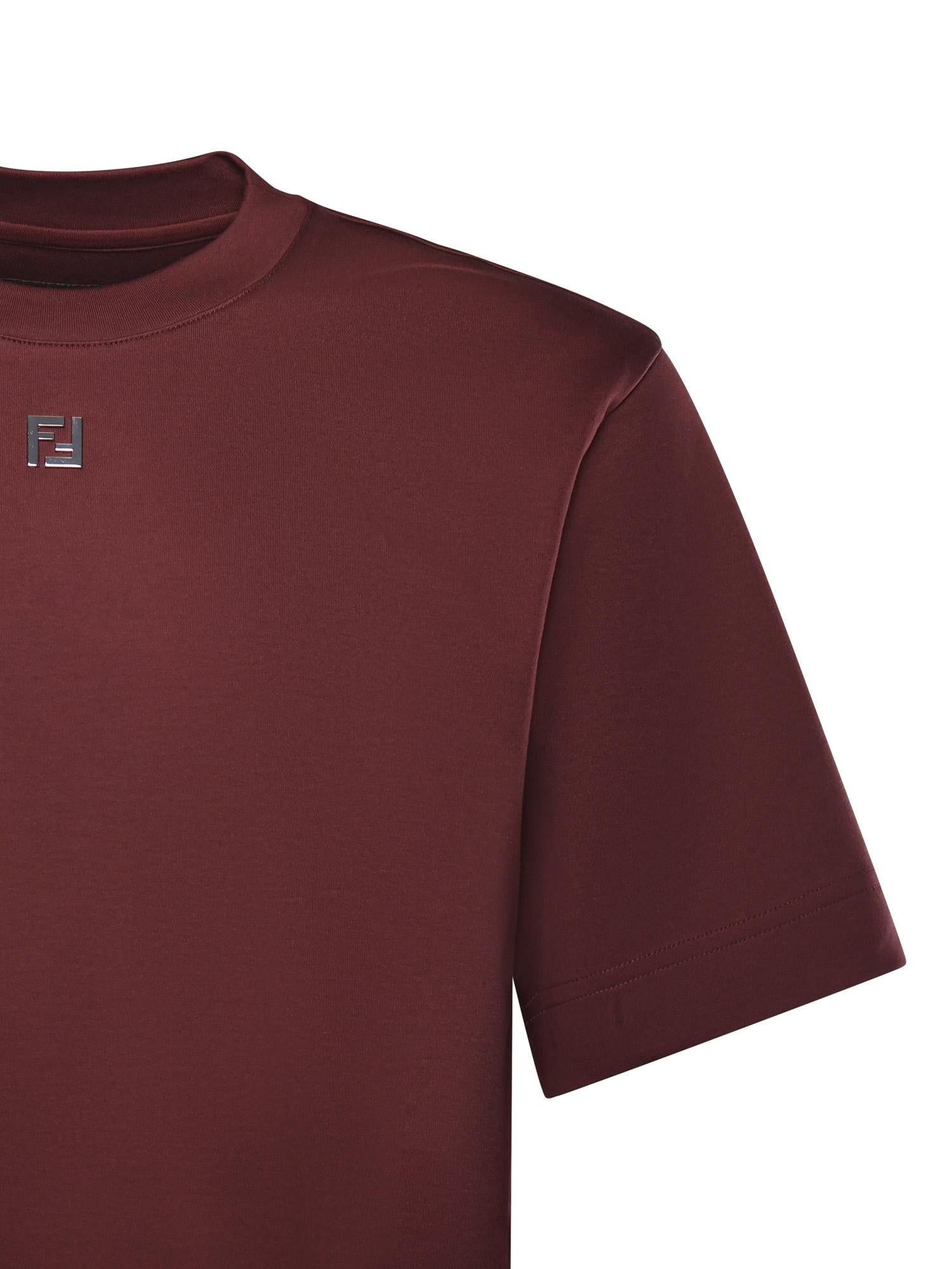 T-shirt in cotone con logo FY0936 ARYYF0HM6 FENDI 