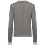 T-shirt in jersey con logo MJLA57 192QF052N MIU MIU 