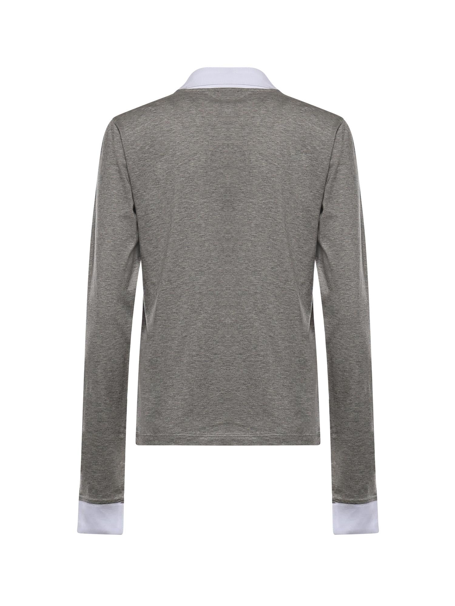 T-shirt in jersey con logo MJLA57 192QF052N MIU MIU 