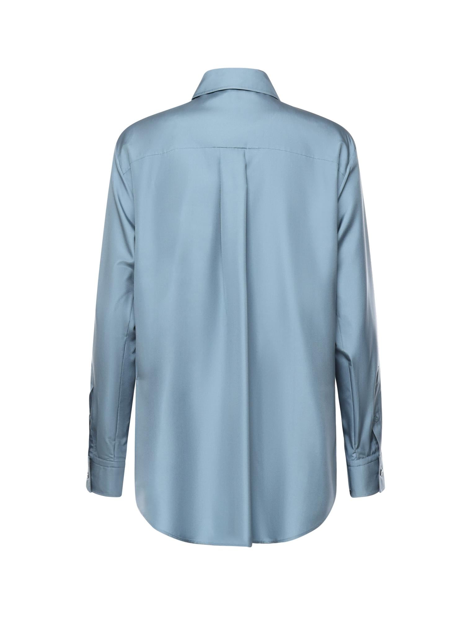 Camicia in popeline di seta FS8333 AVJRF1UKD FENDI 