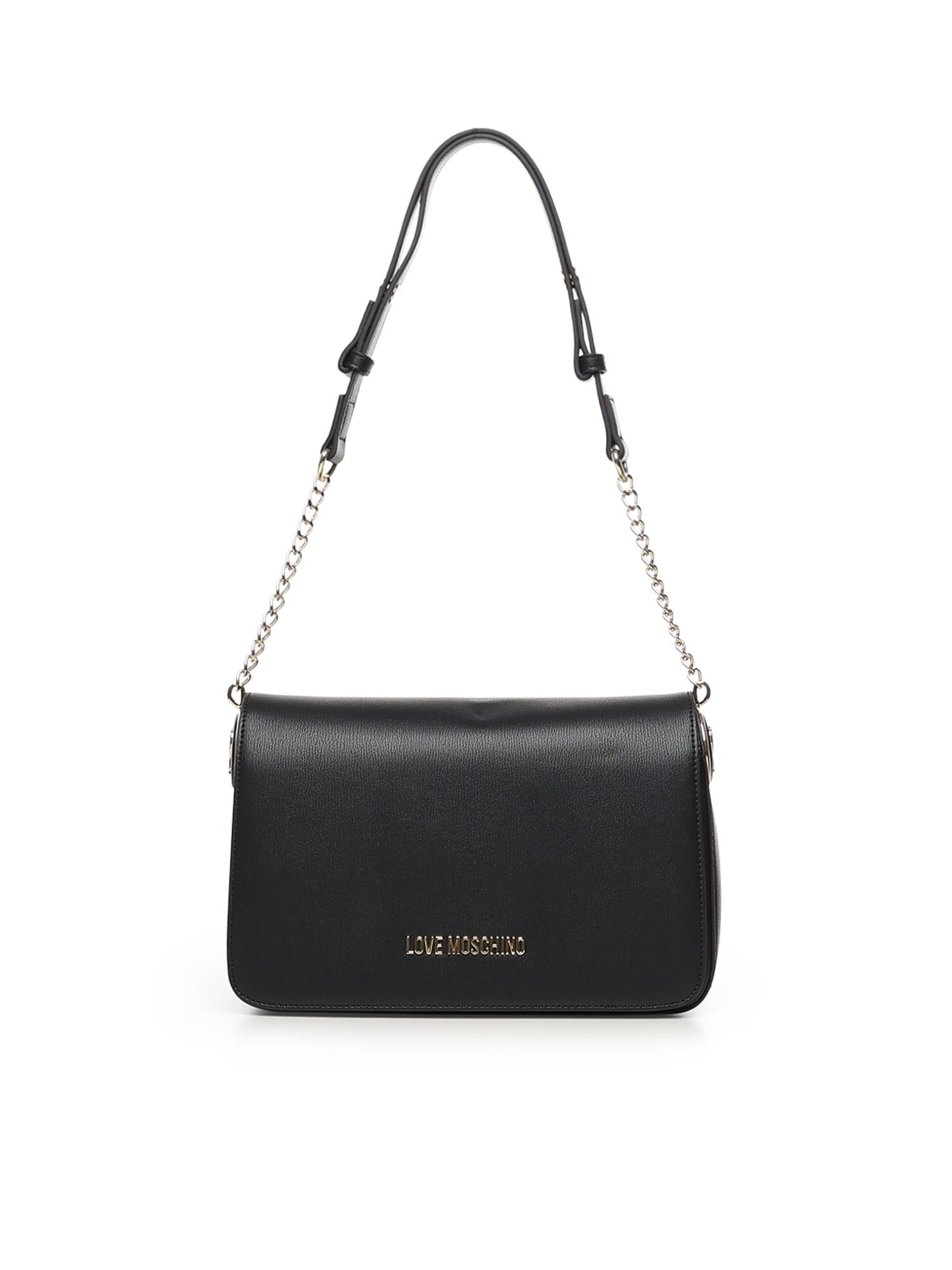 Borsa a spalla con logo<BR/> JC4373PP0NKF0 000 LOVE MOSCHINO 