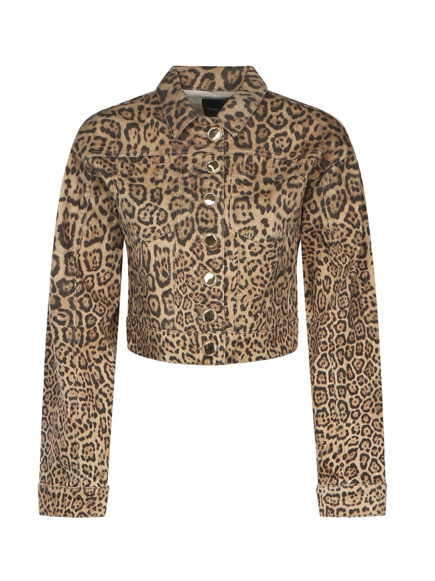 Giacca denim leopardata 5YGN14 7362AP1TO MARCIANO BY GUESS 