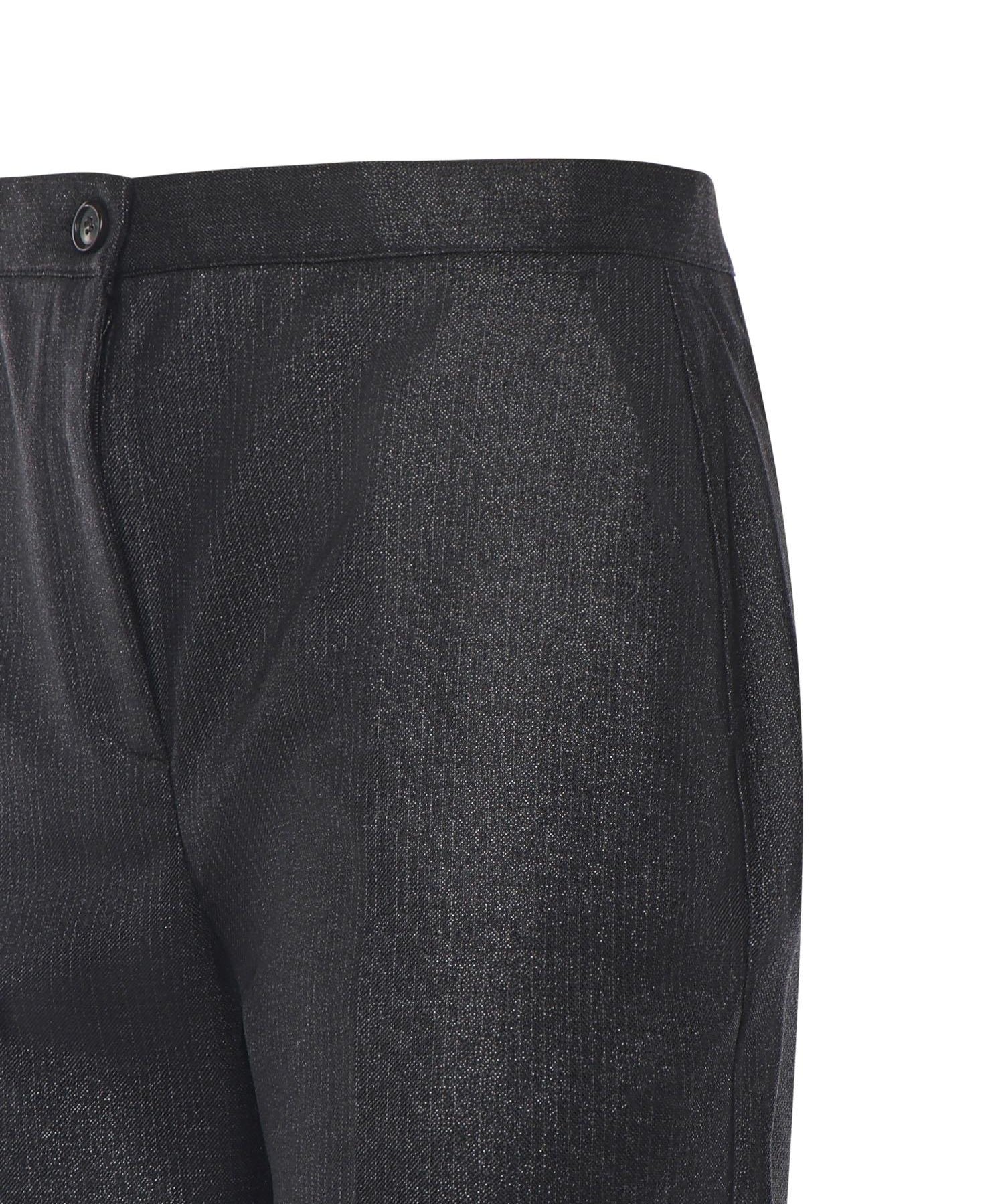 Pantaloni dritti gessati effetto brillante 106124 A305Z99 PINKO 
