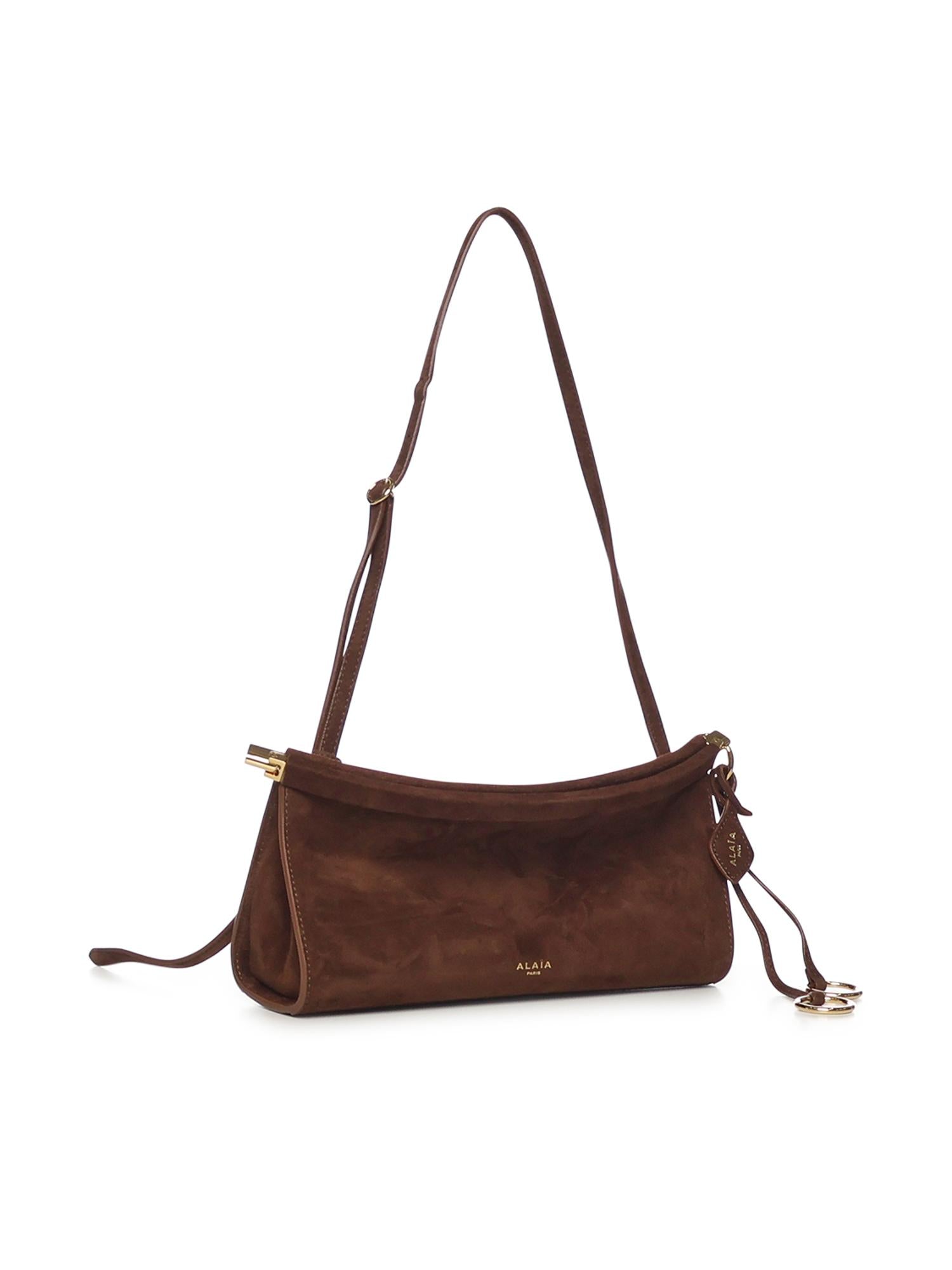 Borsa Le Click East West piccola in pelle scamosciata AA1S01426CA328 743 ALAIA 