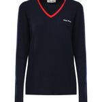 Maglia scollo a V in cashmere MMLA33 1580F059F MIU MIU 