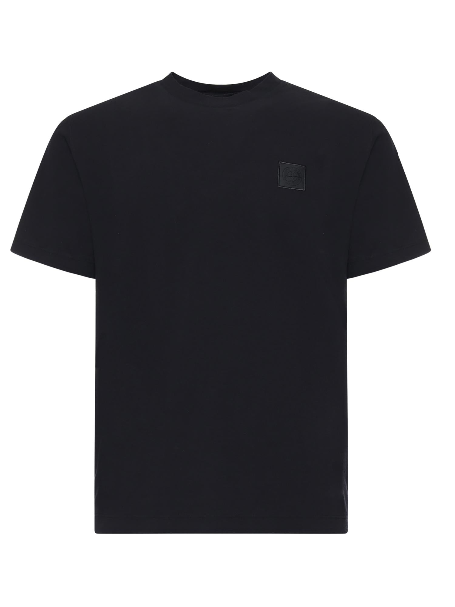 T-shirt in cotone con logo L1S152100021 S0F11V0020 STONE ISLAND 