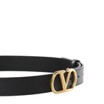 Cintura VLogo Signature in pelle<BR/> 8W2T0SM3 IYR0NO VALENTINO GARAVANI 