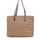 Borsa shopping Cassie con logo 73BS9M801 CASSIENATURALE/MORO V° 73 