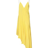 Abito sottoveste asimmetrico in jersey AA9R2588J077A 235 ALAIA 