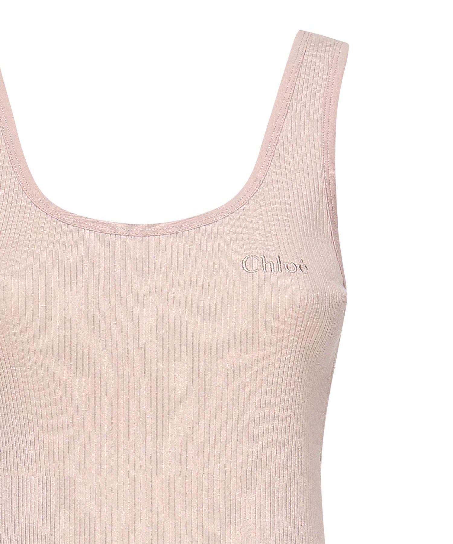 Canotta con logo CHC25AJH12180 6K2 CHLOÉ 