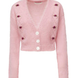 Cardigan cropped con ricami FABX4183K4603 9122 ALESSANDRA RICH 