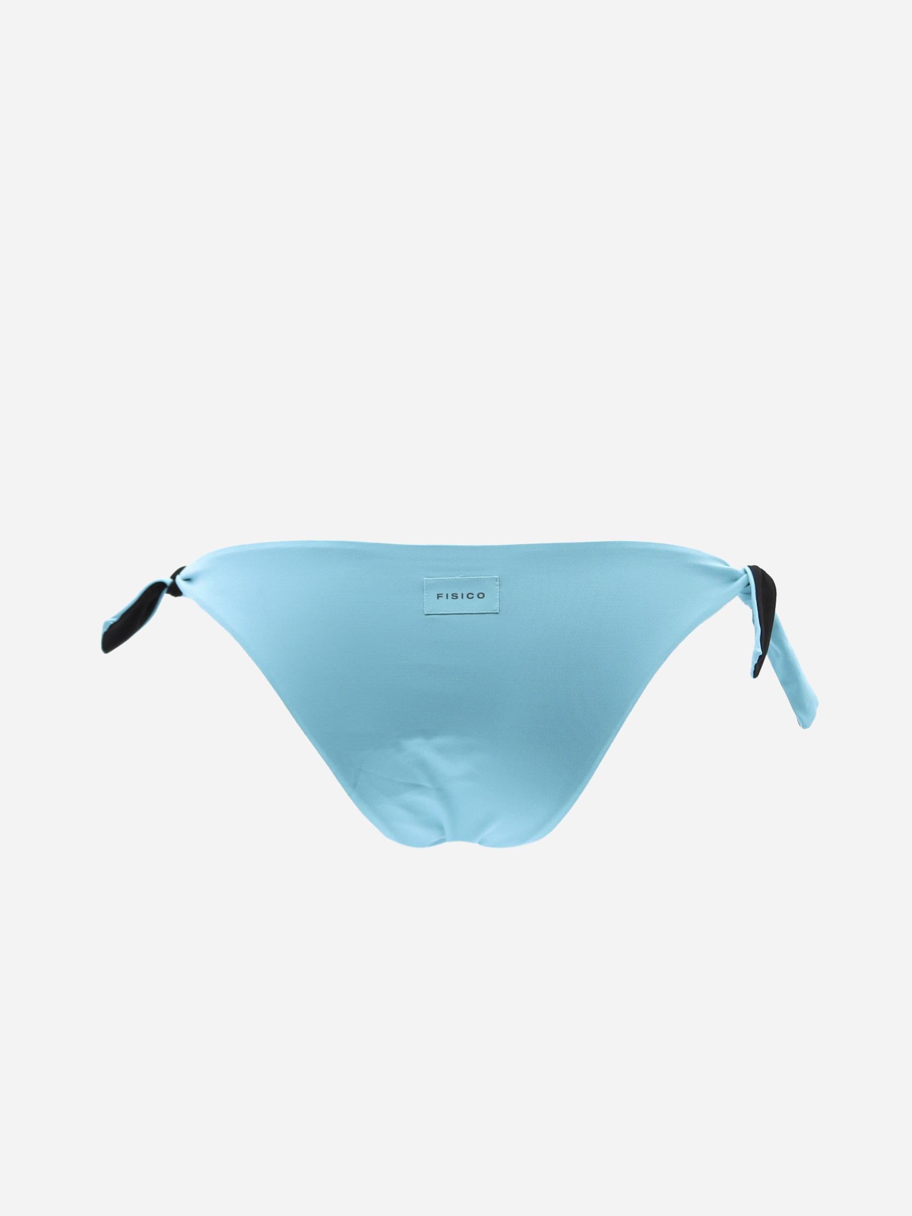 Slip bikini bicolore con nodo laterale pe 2021 CS09MB -F6909 FISICO 