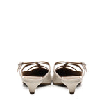 Sabot a listini in pelle di vitello A55182 STONE CARMENS 