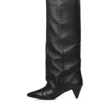 Stivale alto in pelle ALIANA NERO ALCHIMIA 