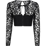 Top corto in pizzo AW23-002T LACEBLACK SELF-PORTRAIT 