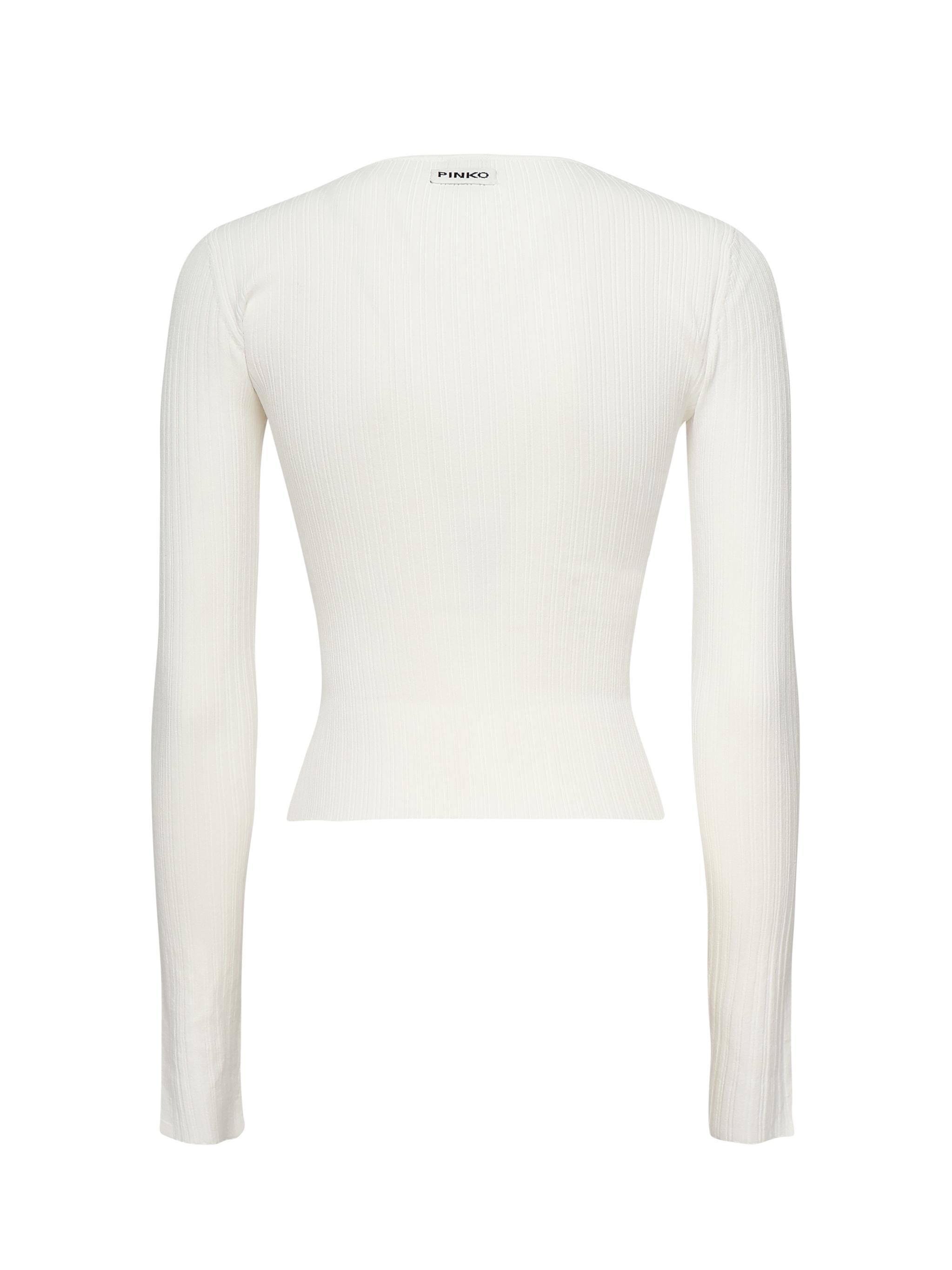 Maglia Lassen in viscosa 104727 A2F0Z09 PINKO 