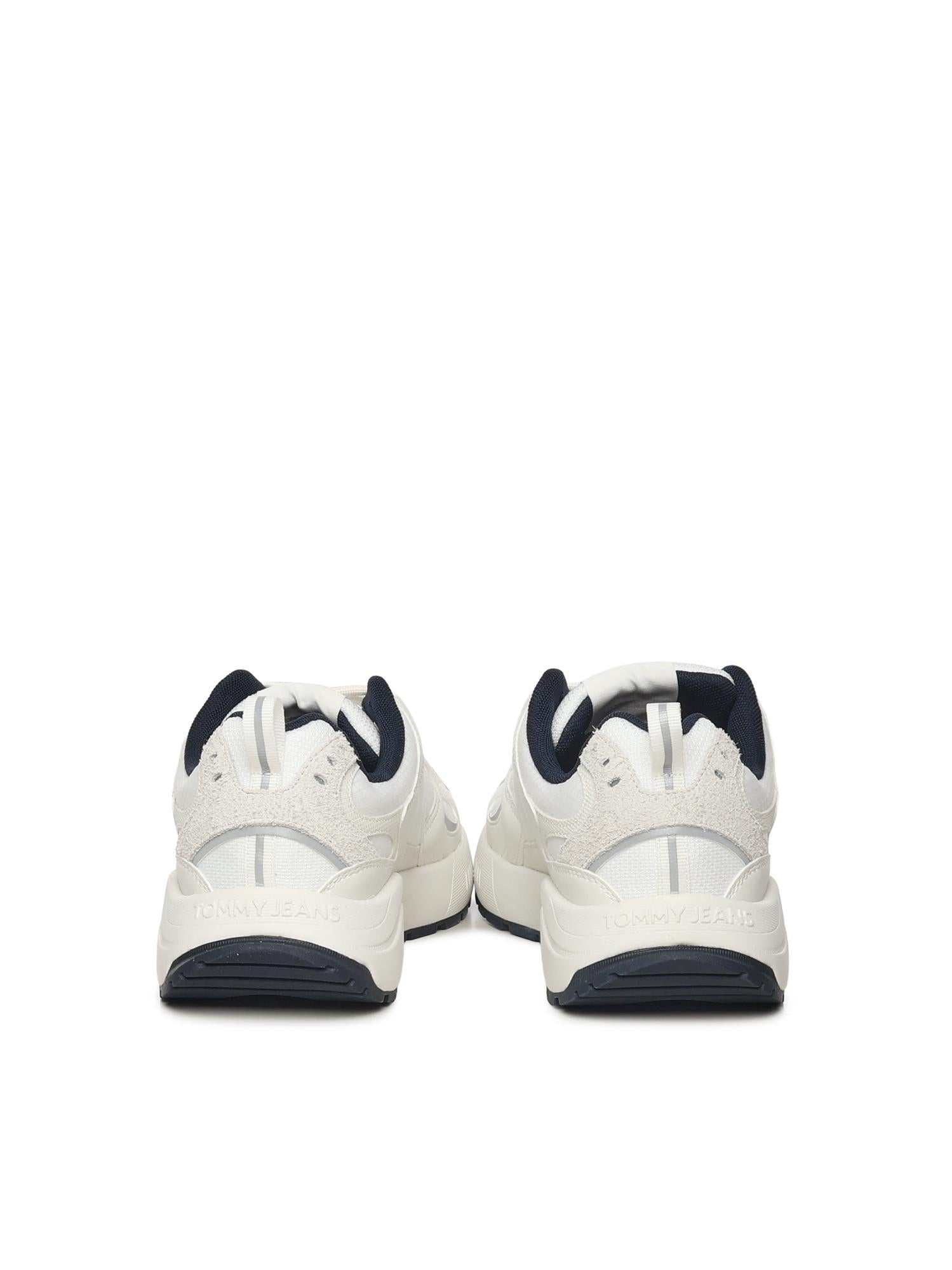 Sneakers con mix di texture e logo<BR/> EM0EM01581 TCR TOMMY HILFIGER 