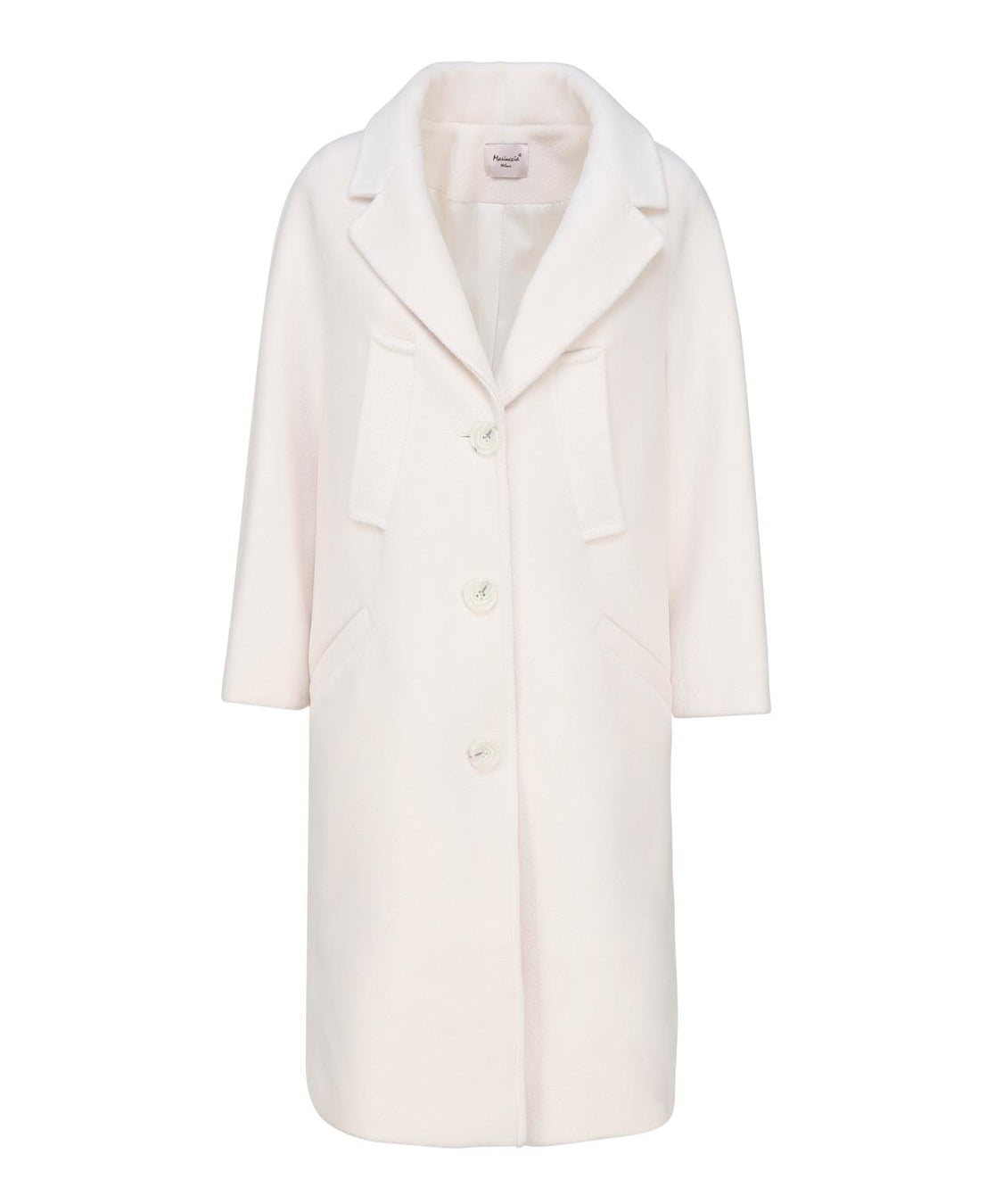 Cappotto monopetto in lana MDFW23830 -PANNA MARIUCCIA Milano 