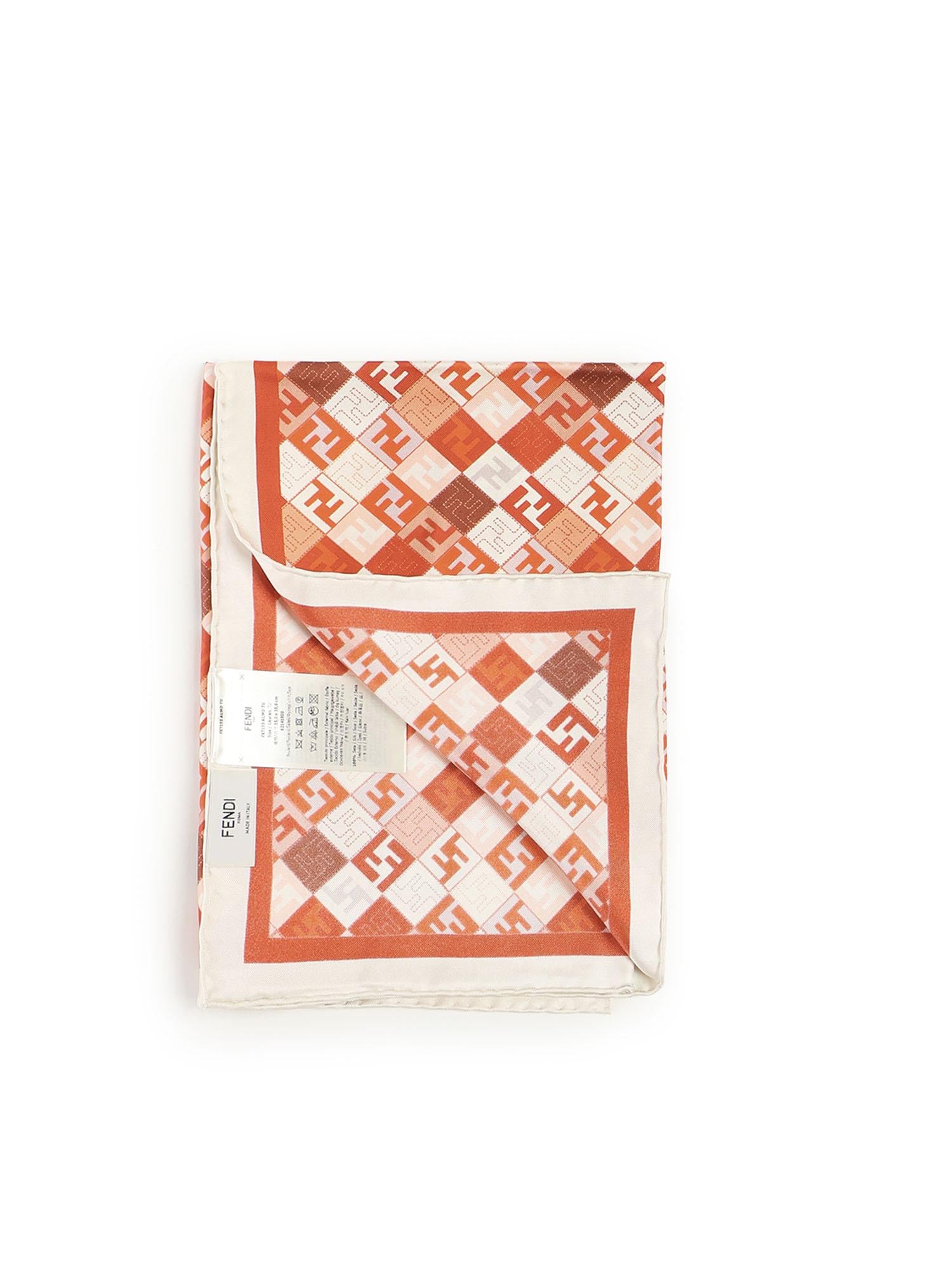 Foulard in seta rossa FXT155 AUMDF0FVW FENDI 