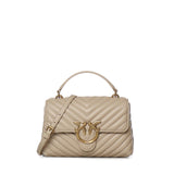 Borsa piccola a mano Lady Love Bag Puff Chevron 100044 A0GKC50Q PINKO 