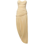 Abito lungo drappeggiato in jersey crêpe 2639250000034  MAGDA BUTRYM 