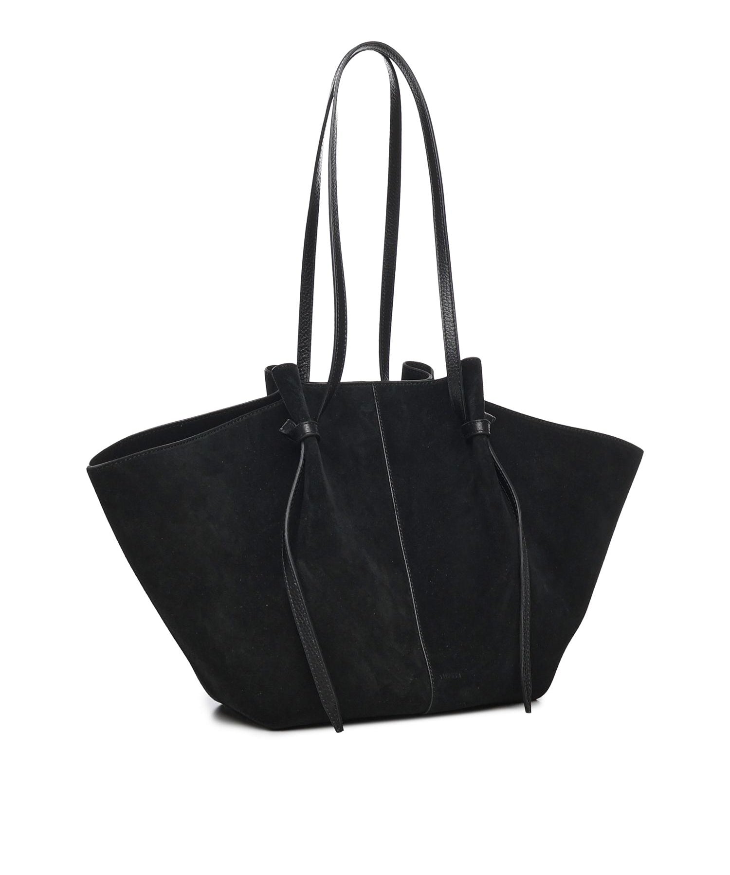 Borsa tote Mochi in pelle scamosciata LARGE MOCHI SUEDE BLACK YUZEFI 