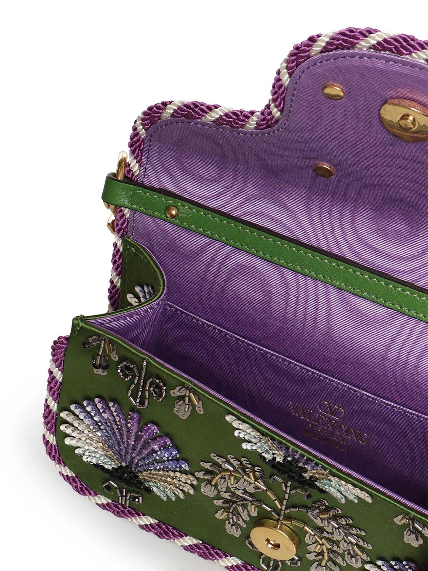 Borsa a spalla Locò ricamata con logo gioiello 7W0B0K53 RQIAAC VALENTINO GARAVANI 