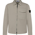 Overshirt in raso di cotone con logo L1S151200015 S0012V0061 STONE ISLAND 