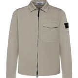 Overshirt in raso di cotone con logo L1S151200015 S0012V0061 STONE ISLAND 