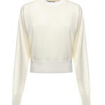Maglione con logo ricamato 25HSWW00632AK00299 110 JACQUEMUS 