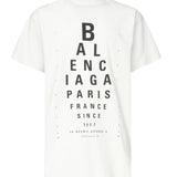 T-shirt Optical oversize 811688 TRVU69081 BALENCIAGA 