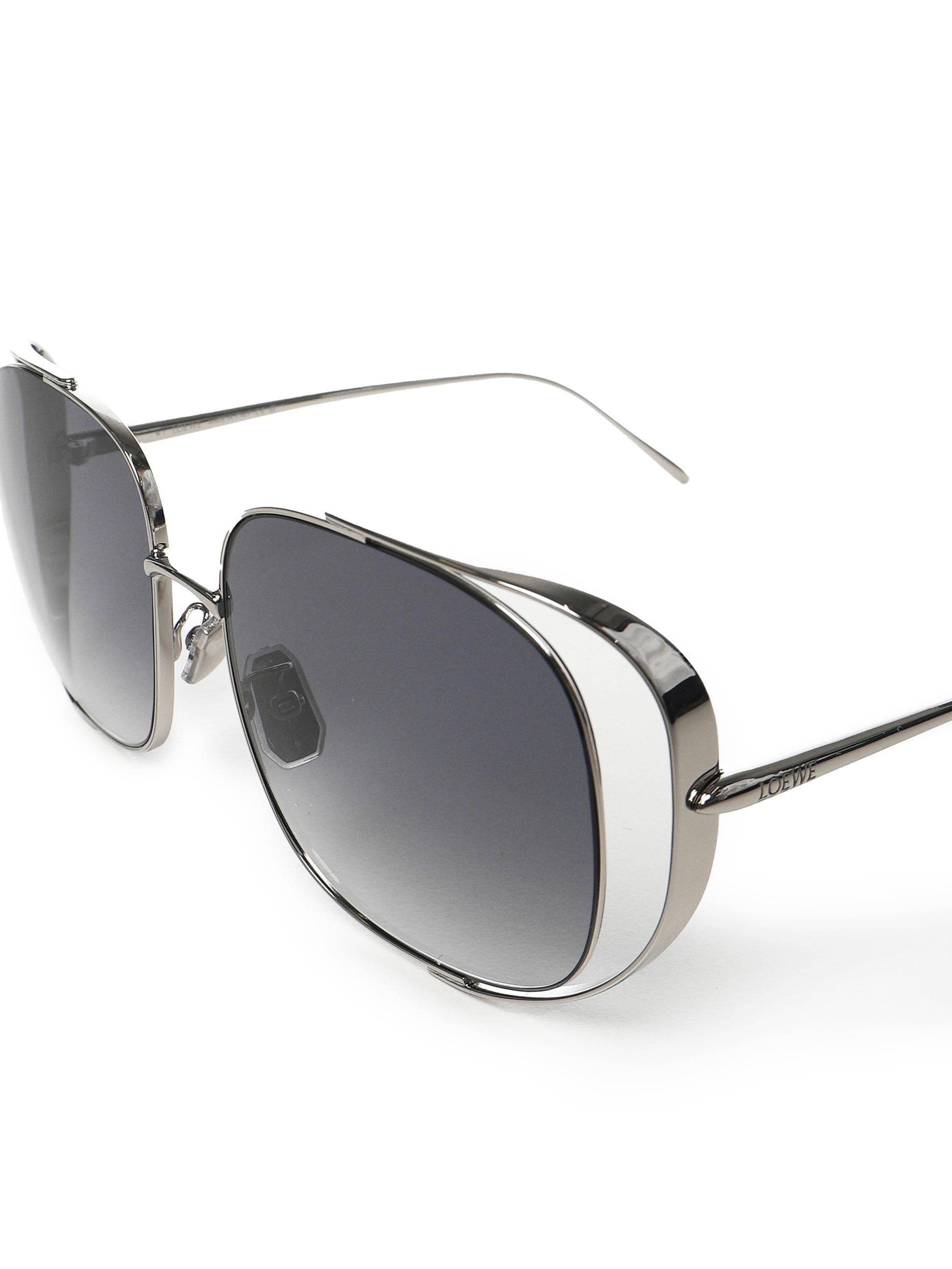 Occhiali da sole squadrati traforati LW40148U 5716W LOEWE 