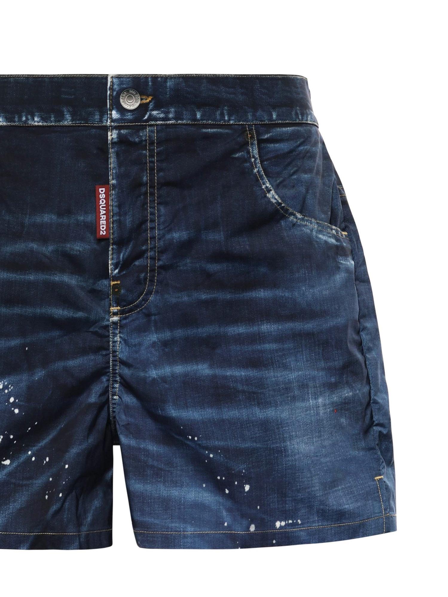 Boxer mare Five Pockets stile denim D7B626690 427 DSQUARED2 