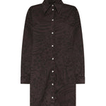 Abito chemisier con stampa animalier 106446 A35AM28 PINKO 