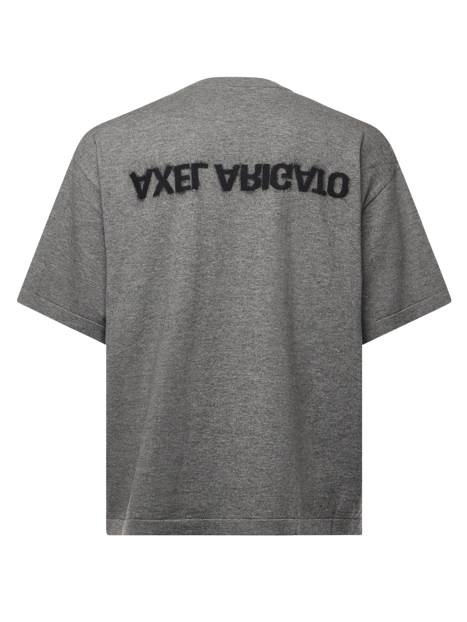T-shirt Distort con logo A3427003 GREY MELANGE AXEL ARIGATO 